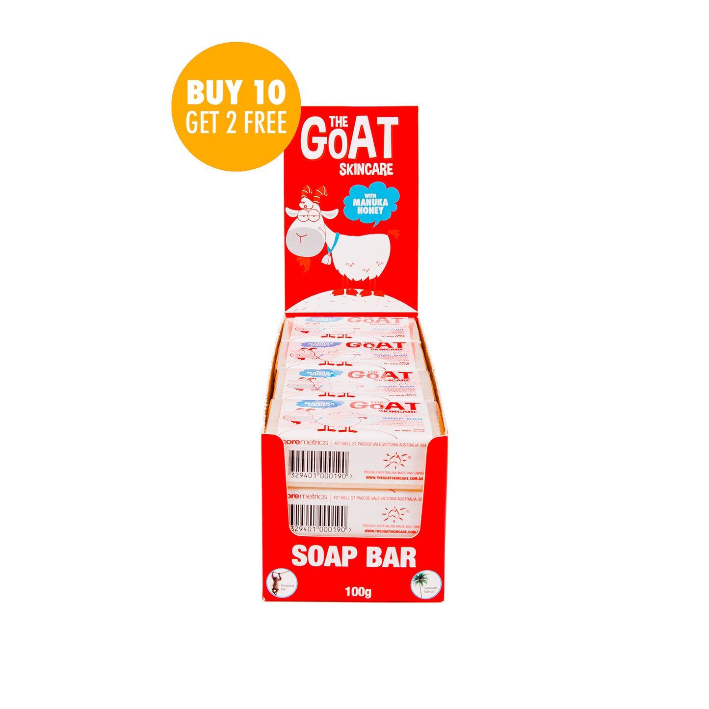 The Goat Skincare Soap Bar - Pack of 12 x 100g